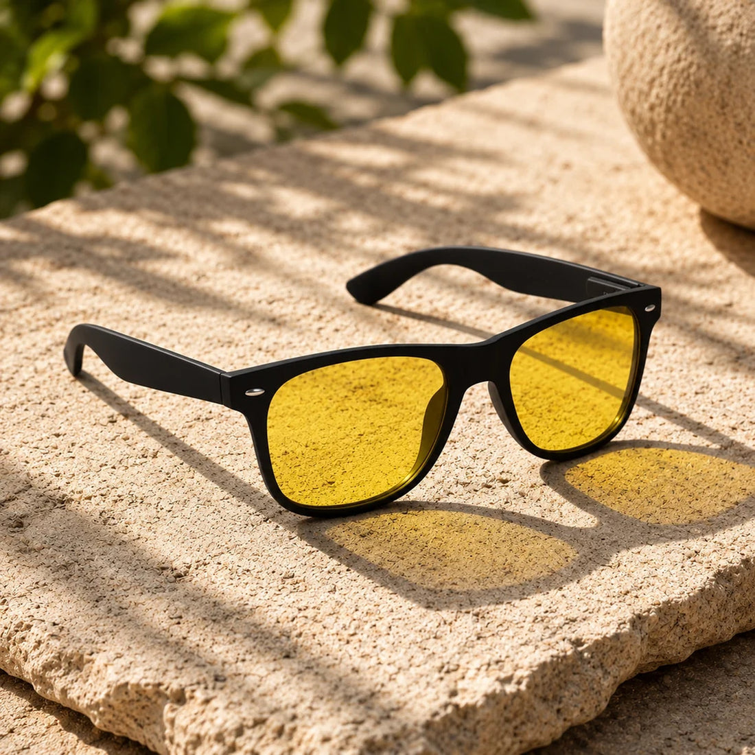 Ochelari LEZOLI Ambra Lentile Galbene Filtru Lumina Albastra Calculator Gaming Condus Noapte Sport Protectie UV400 Toc si Laveta Incluse